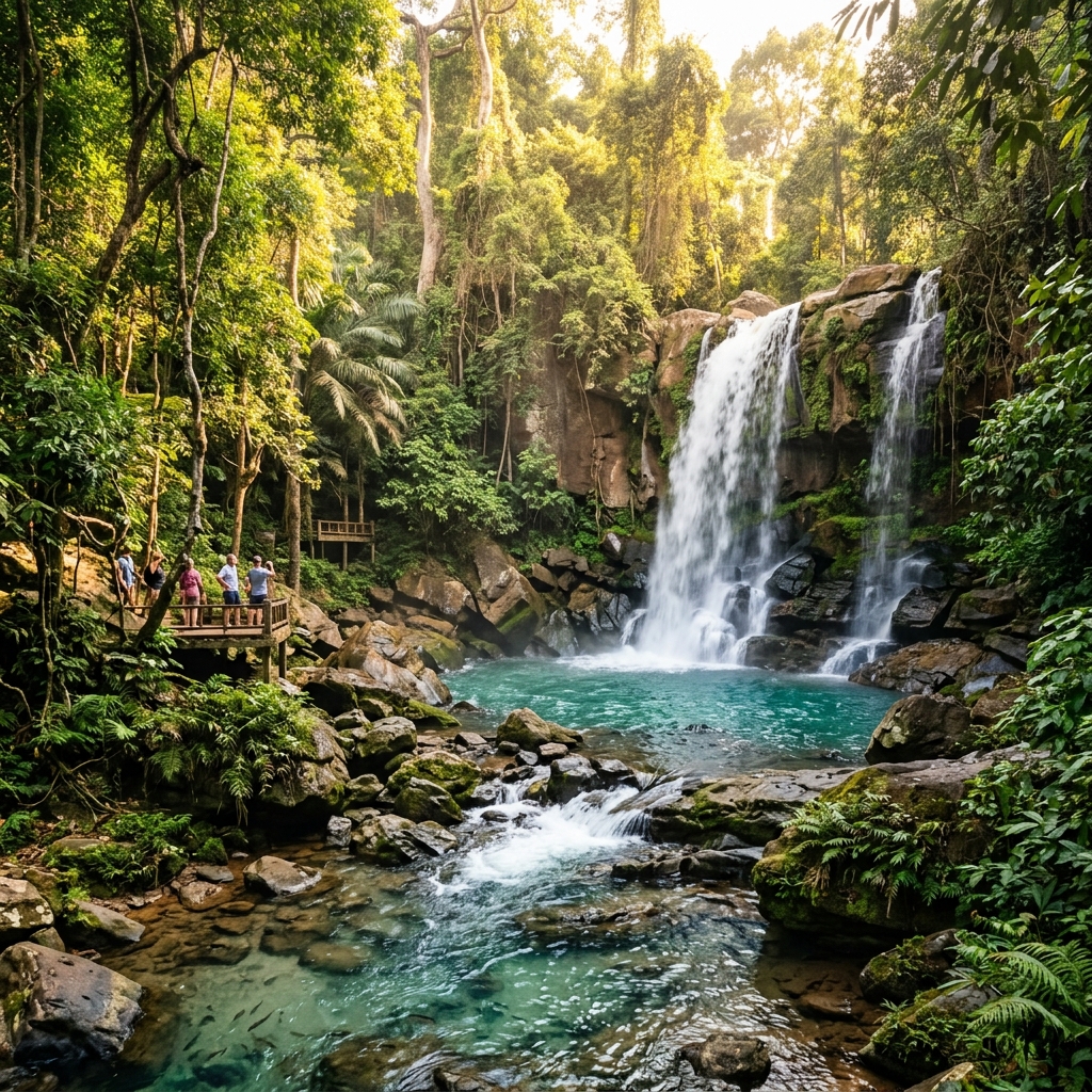 Phnom Kulen Waterfall in Siem Reap